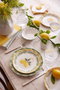 Hermia Juego de Cena de Porcelana de 24 Piezas Amarillo